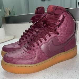 2018 Wmns Air Force 1 High SE 'Night Maroon'